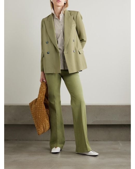 Joseph Green Jaden Double-Breasted Cady Blazer