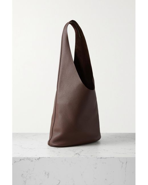 The Row Bindle Three Textured-leather Shoulder Bag in Brown | Lyst Australia