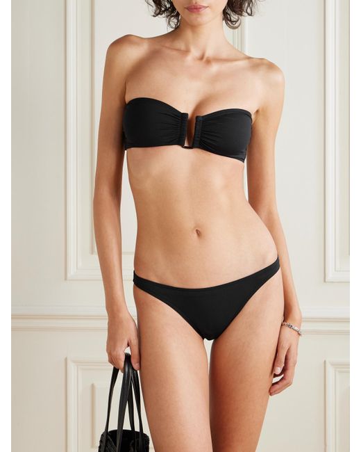 Eres Black Les Permanents Show Bandeau Bikini Top