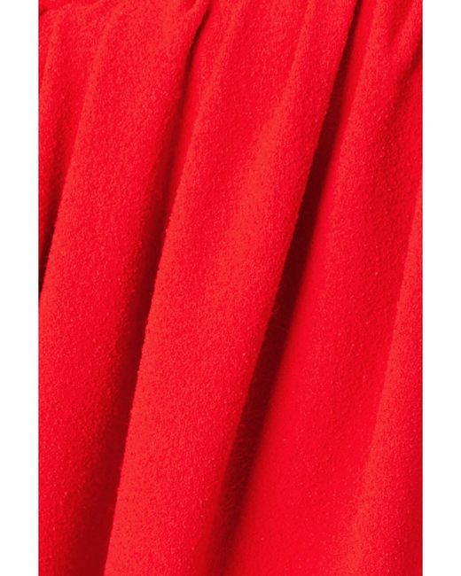 Bottega Veneta Gathered Bouclé Maxi Dress