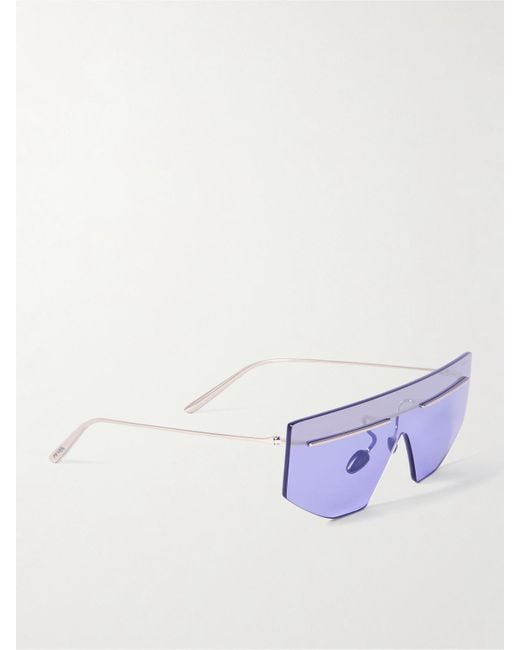 Prada Purple D-Frame-Tone Sunglasses