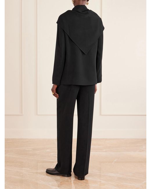 Kallmeyer Black Jamie Tie-Detailed Cady Blazer