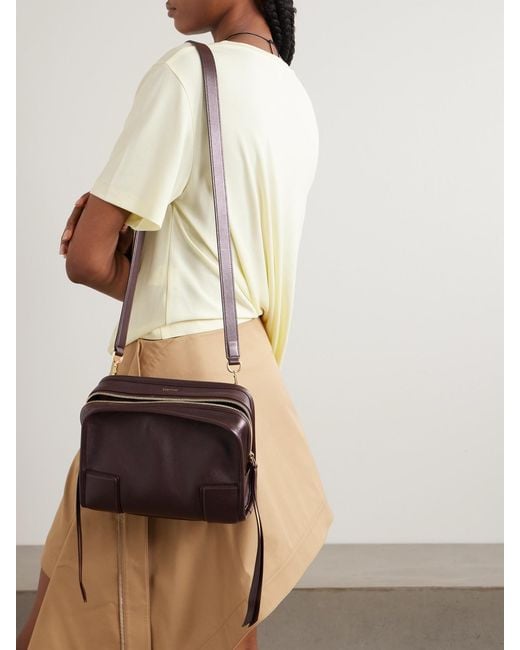 Loewe Brown Amazona 180 Small Leather Shoulder Bag
