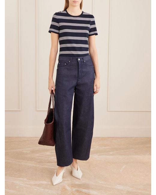 Maria McManus Blue Crescent Wide-Leg Jeans