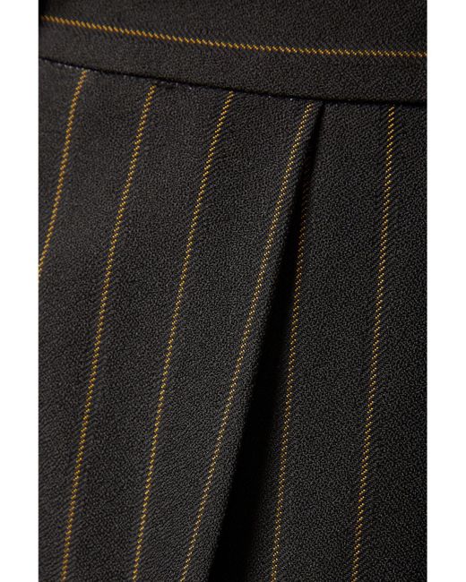 DIOTIMA Black Stona Paneled Twill Straight-Leg Pants