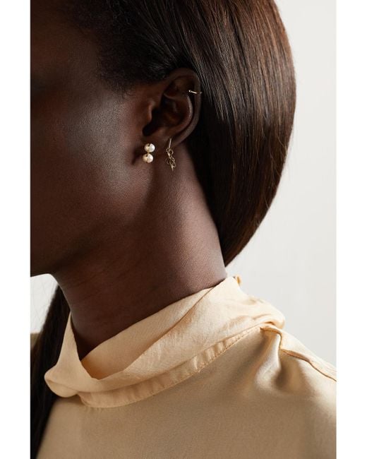 Melissa Joy Manning Natural 14-Karat Recycled Pearl Earrings