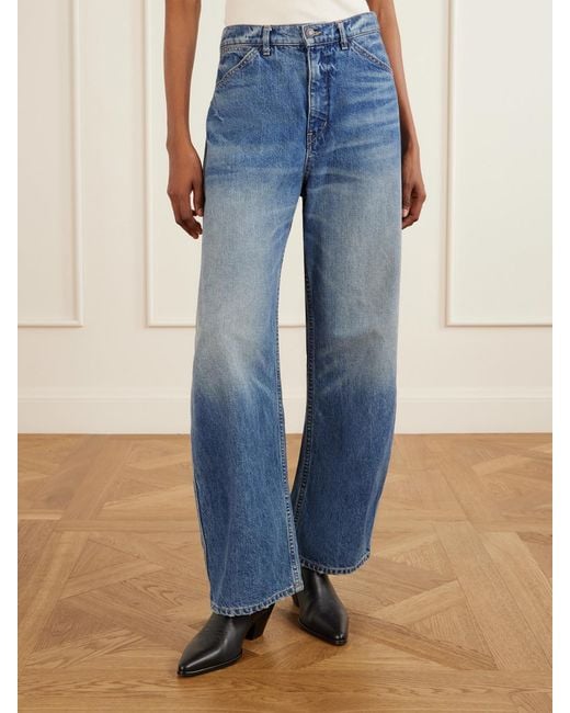 Nili Lotan Blue Tribeca Cotton-Blend Jeans