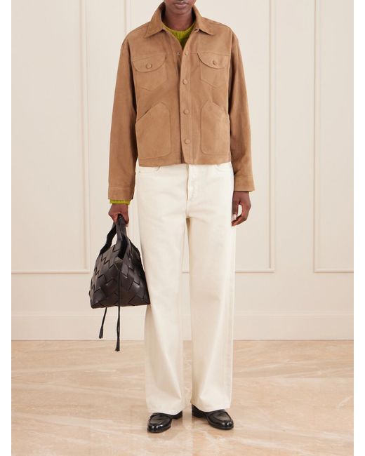 FRAME Natural Utility Suede Jacket