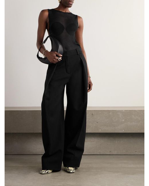 Jacquemus Black Platano Open-Back Knitted Bodysuit