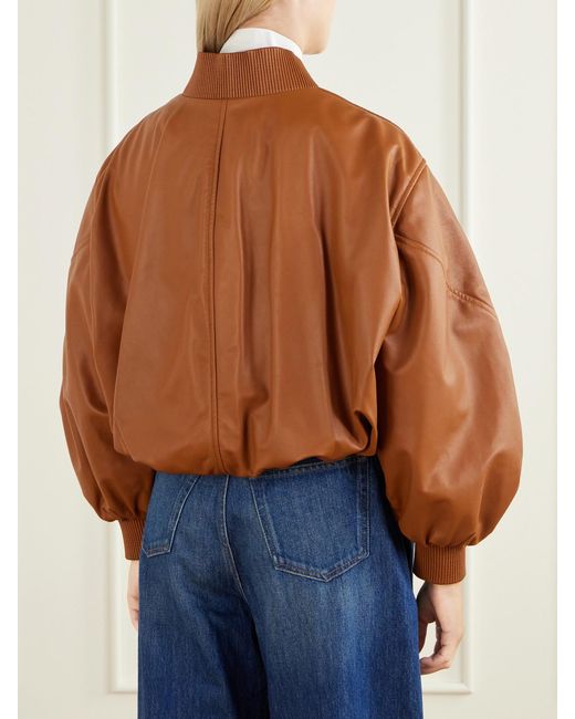Givenchy Brown Leather Cropped Jacket