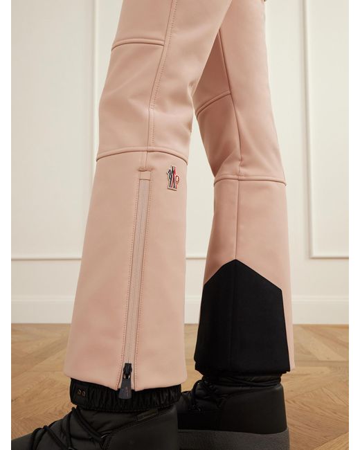 Moncler Natural Shell Straight-Leg Ski Pants