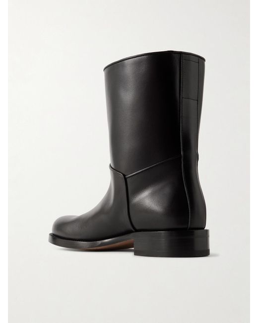 The Row Black Nobilis Stiefel Aus Leder
