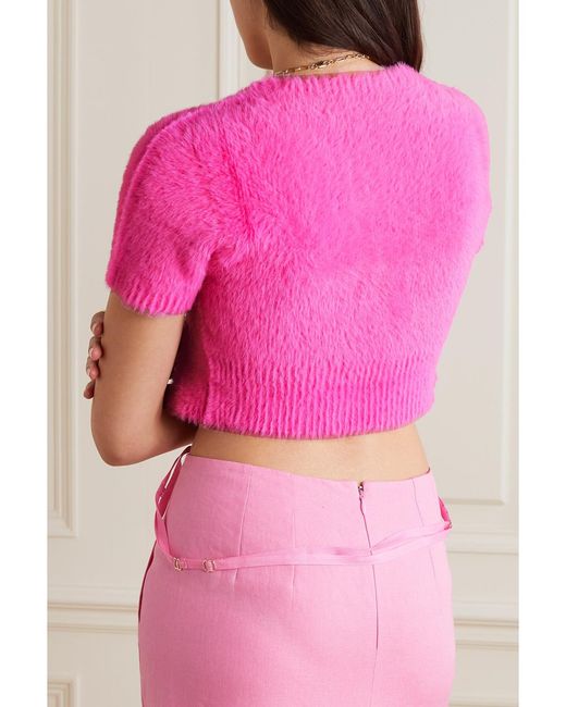 Jacquemus Pink Cardigans: The Snow Mail