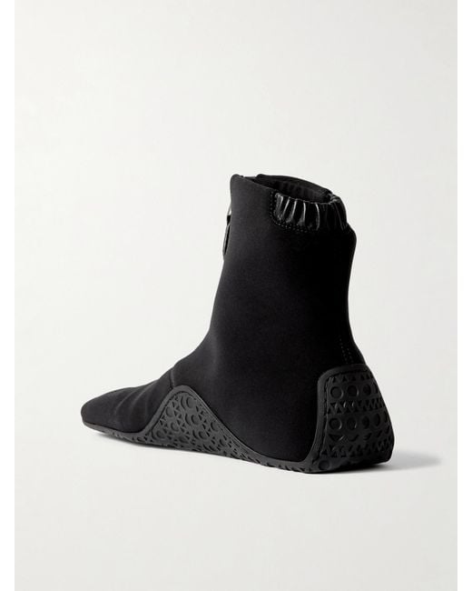 Alaïa Black Basket Neoprene High-Top Sneakers