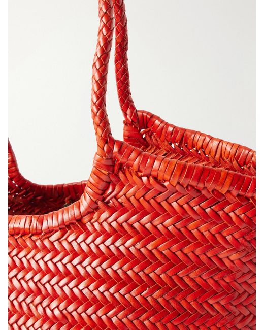 Dragon Diffusion Nantucket Woven Leather Tote in Red | Lyst UK