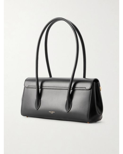 Dolce & Gabbana Black Marlene Leather Shoulder Bag