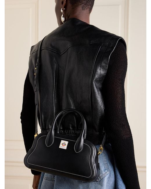 Bally Black Unda Leather Tote