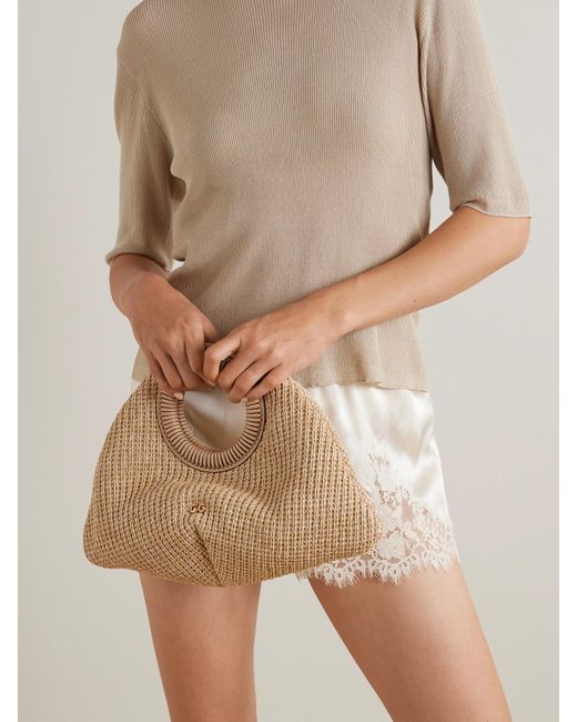 Sac À Main En Raphia Thais Cult Gaia en coloris Metallic