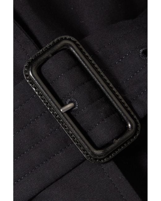 Burberry Black Kensington Long Organic Cotton-Gabardine Trench Coat