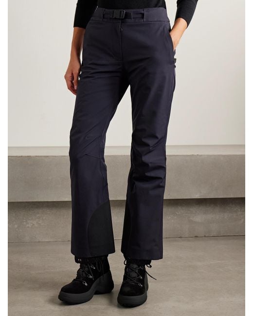 Moncler Blue Belted Bootcut Ski Pants
