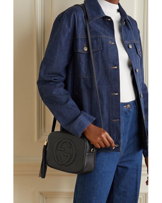 small leather disco bag