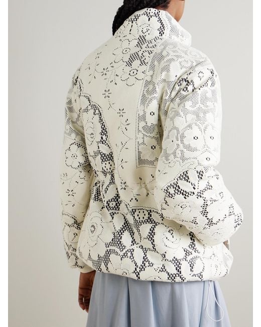 Sea White Arianna Padded Lace Jacket