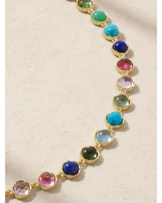Irene Neuwirth Natural Classic Kette Aus 18 Karat Mit Mehreren Steinen