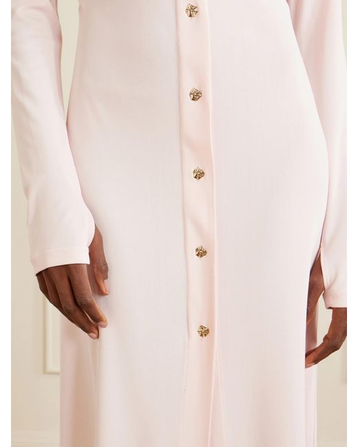 Violante Nessi Pink Deanna Jersey Midi Dress