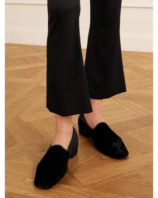 Herbert Levine Black Soft Touch 30 Suede Loafers