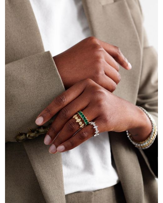 KOLOURS JEWELRY Green 14-Karat Emerald Ring