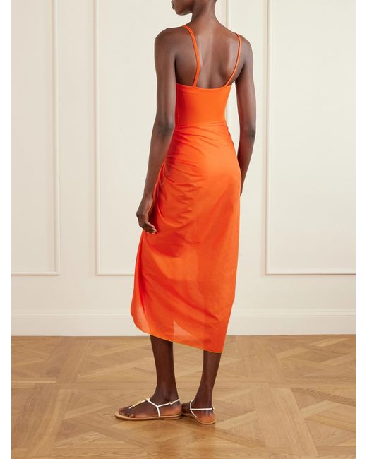 Eres Orange Cabine Cotton-Voile Pareo