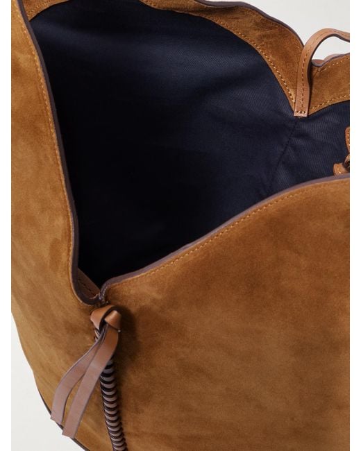 Sac À Main En Daim À Finitions En Cuir 25E Tampa Isabel Marant en coloris Brown