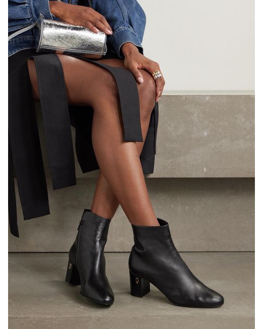 JENNIFER CHAMANDI Black Danilo 65 Leather Ankle Boots