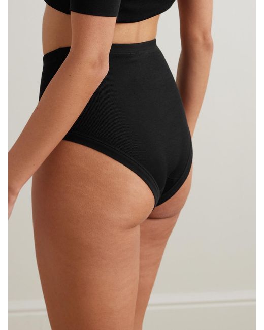 Calvin Klein Black Tyra Stretch-Cotton Briefs