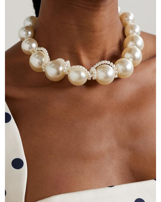 Completedworks Natural Plated Pearl-Like Necklace