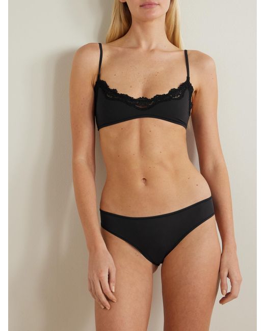 Brassière À Finitions En Dentelle Fits Everybody, Onyx Skims en coloris Black