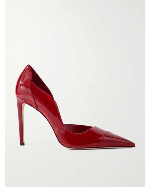 Escarpins En Cuir Verni Brigitte 100 Jimmy Choo en coloris Red