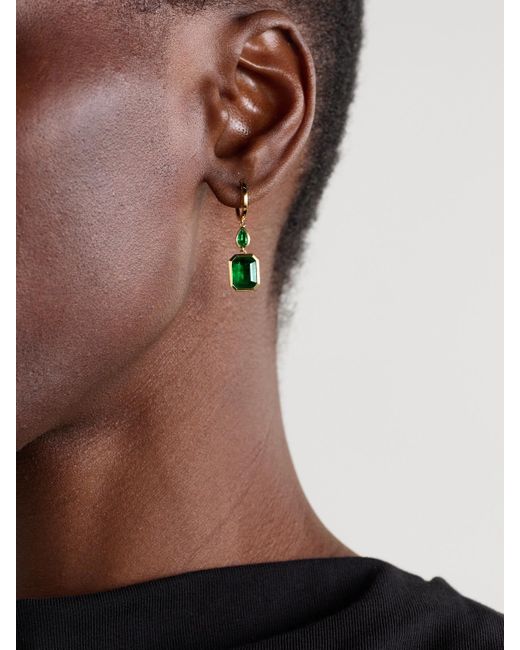 SHAY Green Ohrringe Aus 18 Karat Mit Smaragden