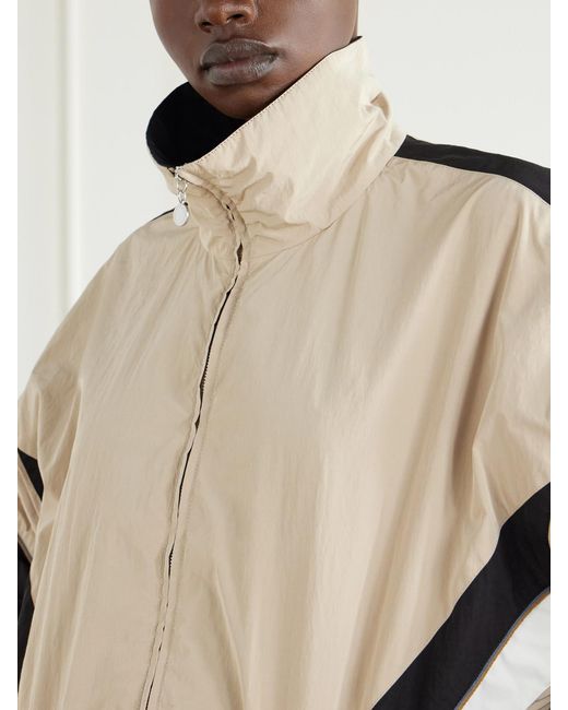 Stella McCartney Natural Paneled Shell Jacket