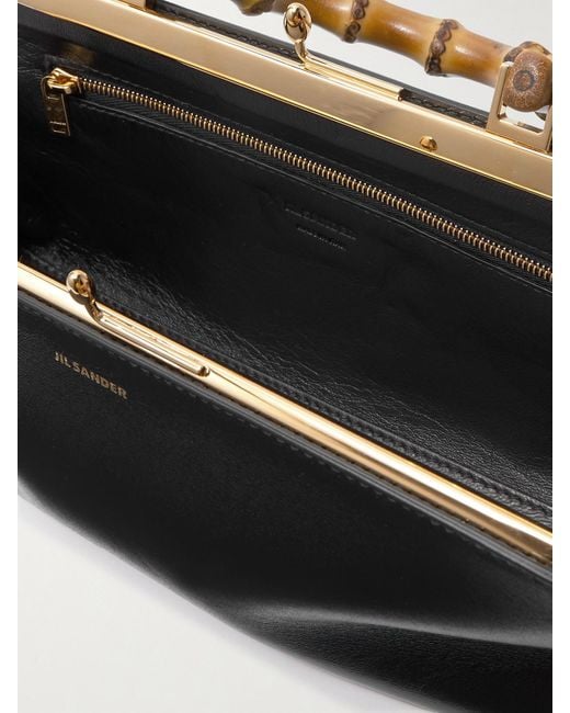 Sac À Main En Cuir Bamboo Jil Sander en coloris Black