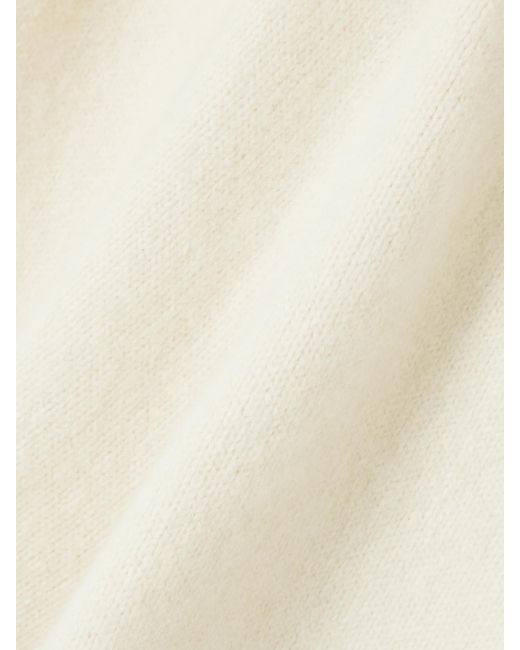 Calle Del Mar Natural Cashmere Wide-Leg Pants