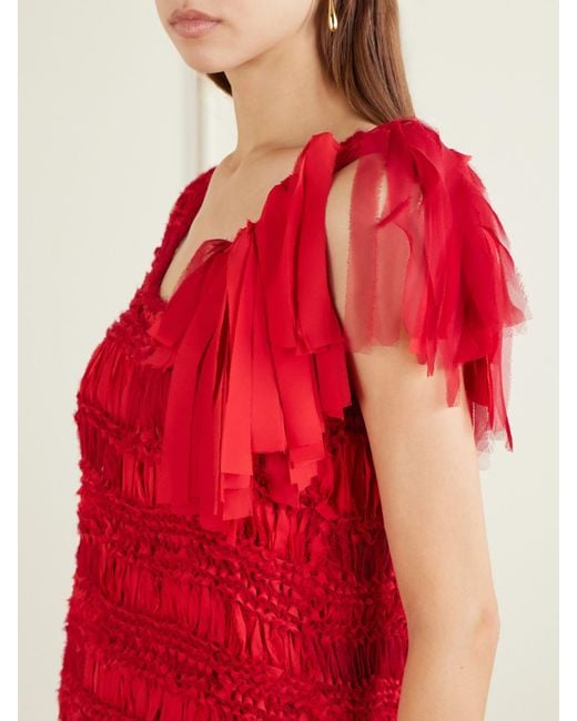 Heirlome Red Juanita Silk Tank