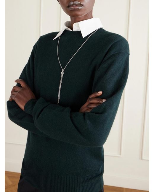Totême  Green Cashmere Sweater