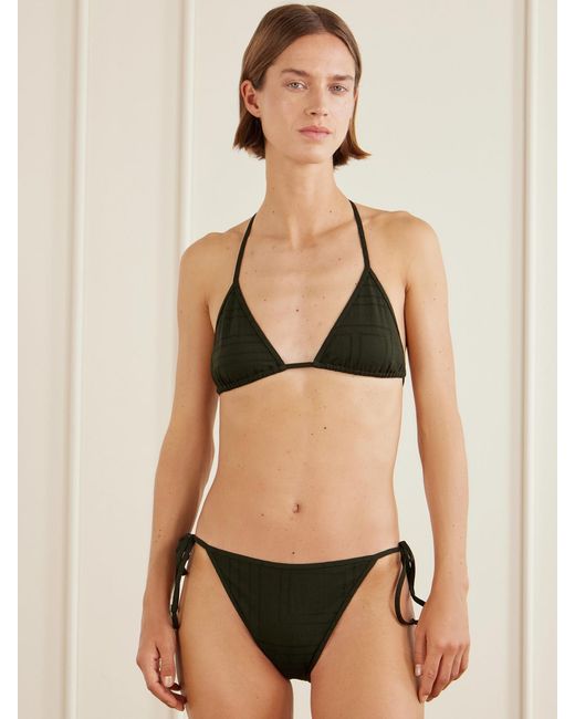 Totême Black Monogram Bikini Brief