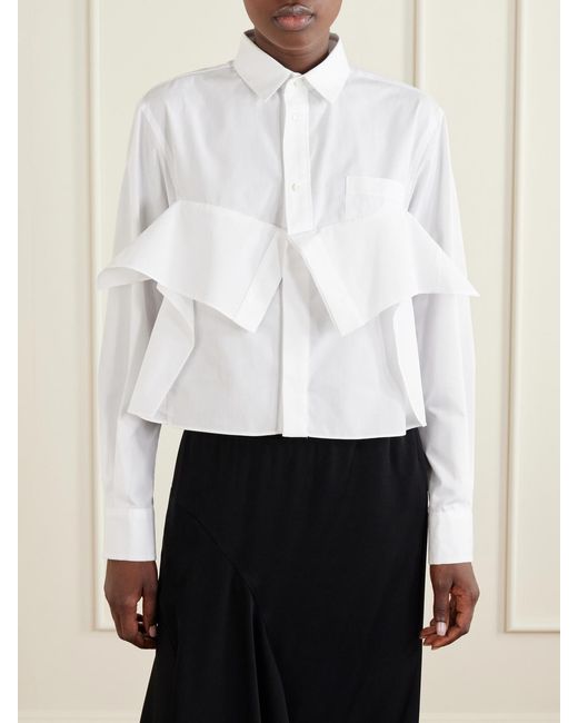 Sacai White Poplin Shirt