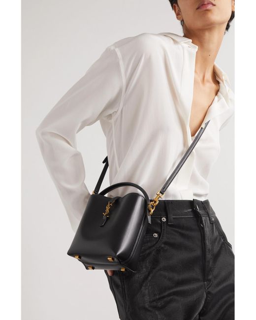 Saint Laurent Black Mini Le 37 Bucket Bag