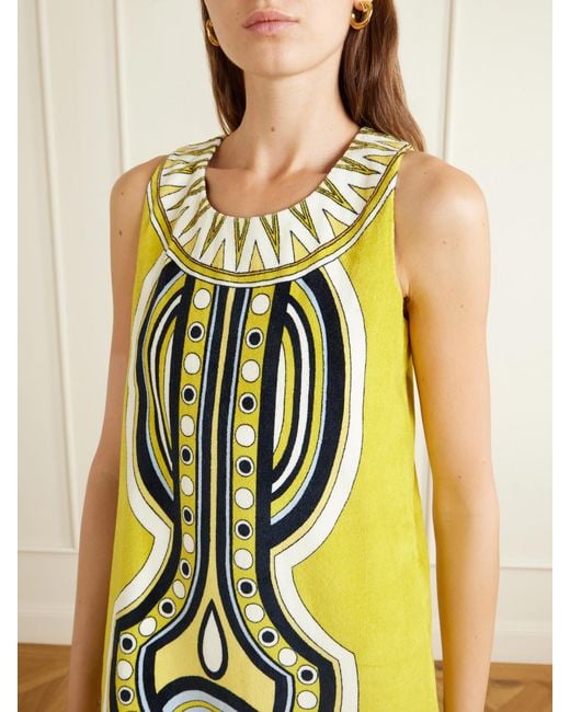 LaDoubleJ White Totem Cotton Midi Dress