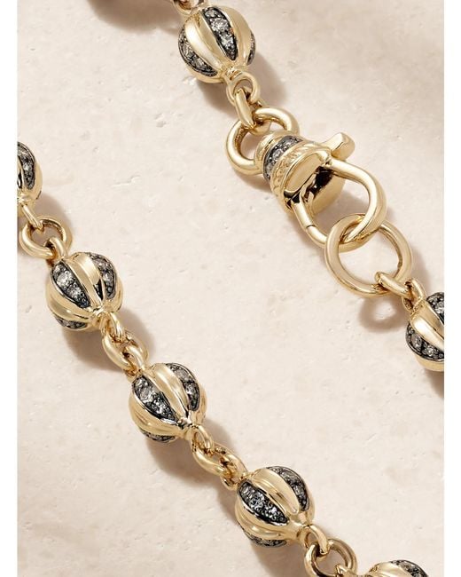 Lucy Delius Natural 14-Karat Rhodium-Plated Diamond Bracelet