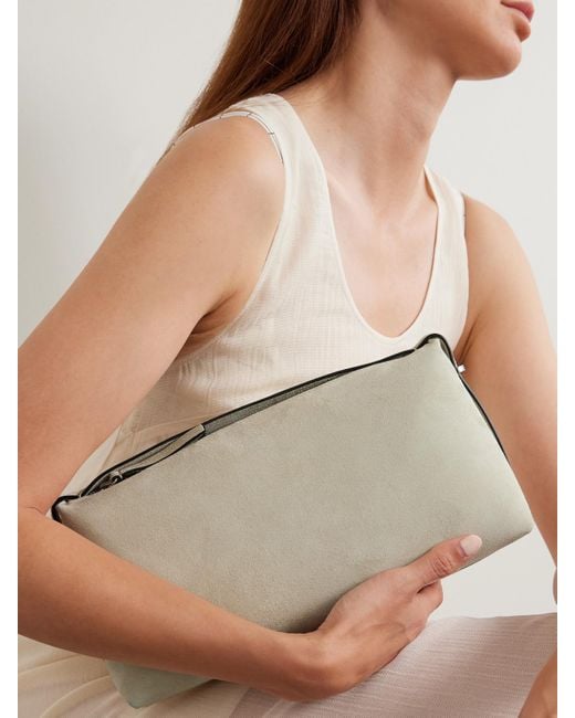 Totême  Natural Scoop Suede Clutch