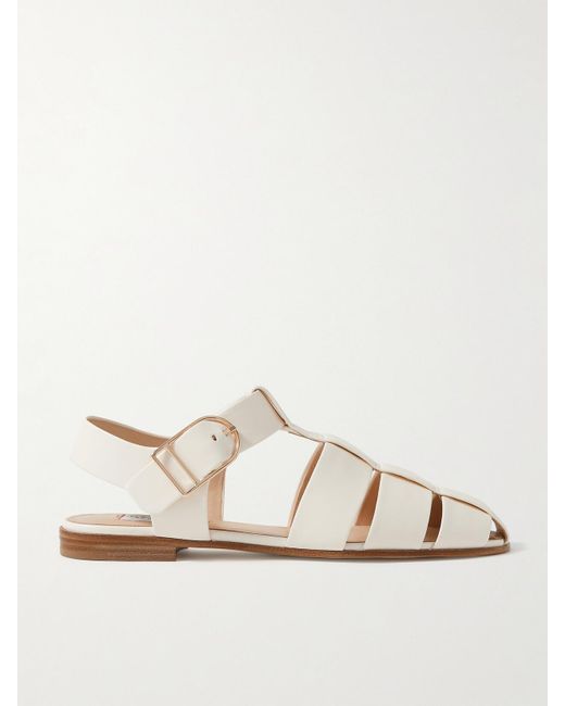 Gabriela Hearst Natural Lynn Leather Sandals